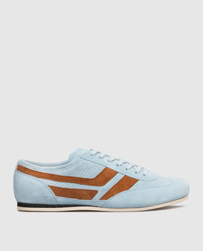 Tom Ford Блакитні замшеві кросівки Brook J1595ICL128N