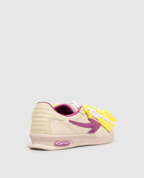 Off-White Бежевые комбинированные кроссовки End Of Play OWIA28NS26FAB001