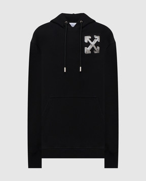 Off-White Чорне худі Metal Off 44MBB085F5F00N