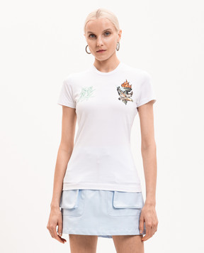 Off-White Біла футболка Show NY 29A00323T