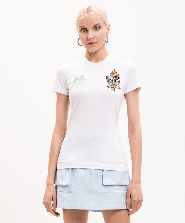 Off-White Біла футболка Show NY 29A00323T зображення 3