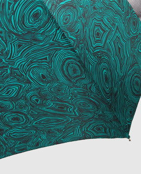 Fornasetti Зелена складна парасоля Serratura su Malachite OM104CL