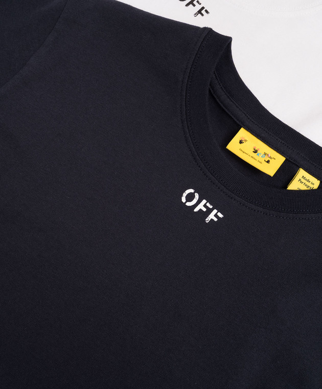 Off-White Набор детских футболок с принтом эмблемы 44B2B001S26J001 изображение 4
