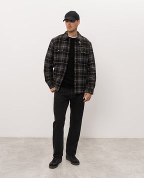 Woolrich Куртка в стилі сорочки з вовною в клітинку CFWOOS2018MBUT3046