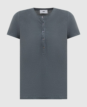 Solotre Серая футболка с льном M1AB0132