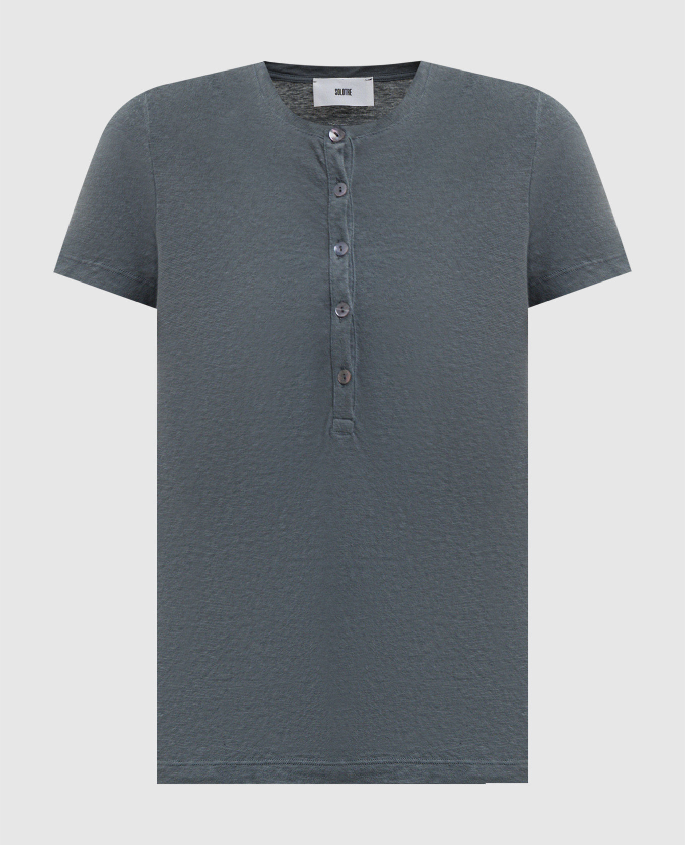 Серая футболка с льном