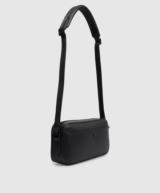 Moncler Черная кожаная сумка Carlo L109A5L00004M7869 изображение 3