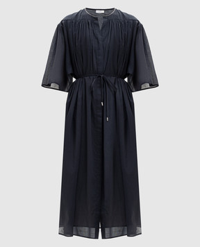 Peserico Синя сукня-сорочка міді S02399L10A00481