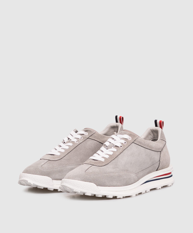 Thom Browne Сірі замшеві кросівки MFE018BL0037 зображення 2