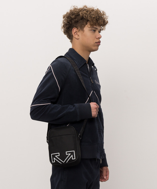 Off-White Чорна сумка з емблемою OWMNQ07F26FB01 зображення 2