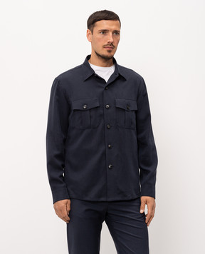 Canali Синя сорочка AE0557431019