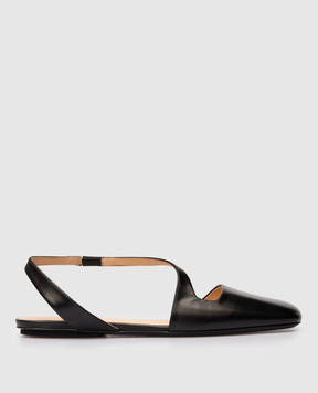 Marsell Чорні шкіряні слігбеки Quadrangolo MW8491P015