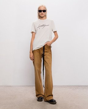 Ann Demeulemeester Футболка Baptist цвета айвори B0014217FA206