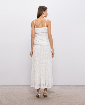 Simkhai Біла сукня Annalise з гофре 2261252PK