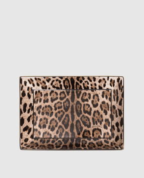 Dolce&Gabbana Порцелянове блюдо в леопардовий принт TCC199TCAMU