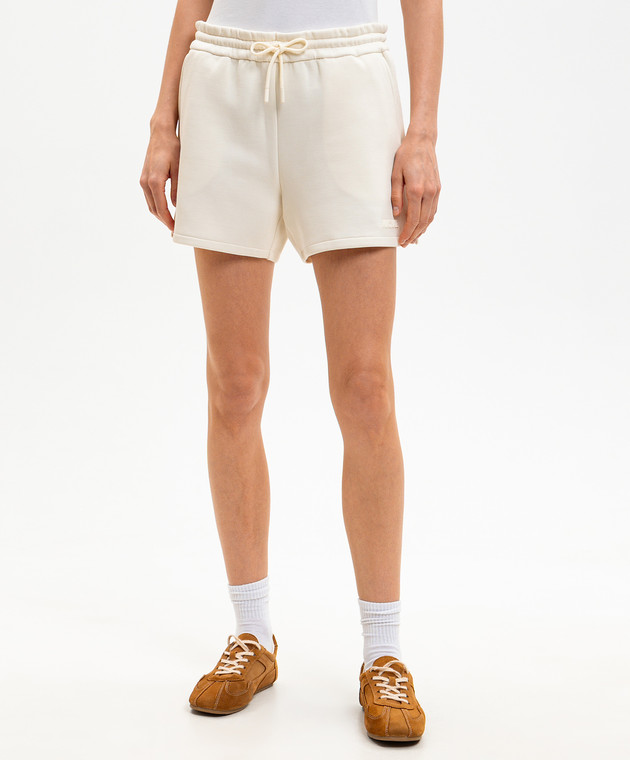 Mackage Шорты цвета айвори с фактурным логотипом SUMMERR изображение 2