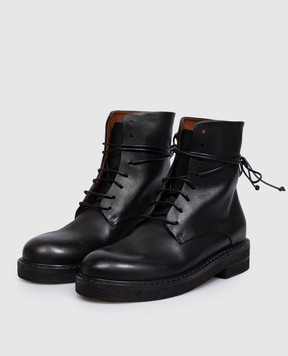 Marsell Черные кожаные ботинки Parrucca MW2952P023