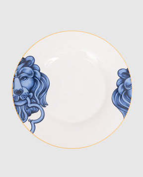 Geminiano Cozzi 1765 Біла порцелянова обідня тарілка El Leon TTCMI00289083