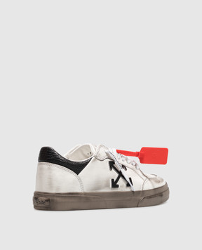 Off-White Кожаные кеды Vulcanized с винтажным эффектом OF06386001
