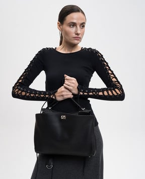Balenciaga Черная кожаная сумка Rodeo 7897722ABV6