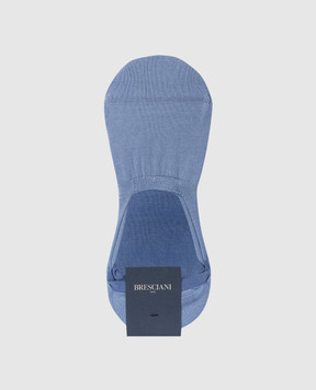 Bresciani Голубые носки-следы ENNIO MHE34UN3006SI