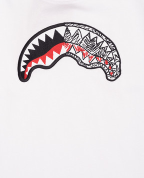 Sprayground Дитяча біла футболка Sketch Shark SPY1413WHT