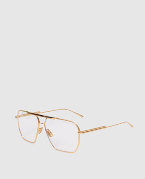 Bottega Veneta Золотистые очки-авиаторы Classic 590248V4450