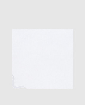 Los Encajeros Біла серветка Zurbano з льону NAPKINZURBANO
