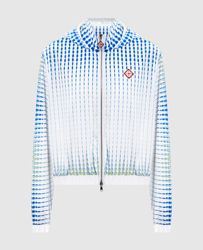 Casablanca Белая ветровка Dots с эмблемой WSP26JK45301