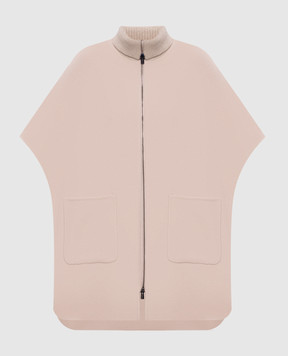 Peserico Бежевий кейп з вовни і кашеміру S22060E3194B