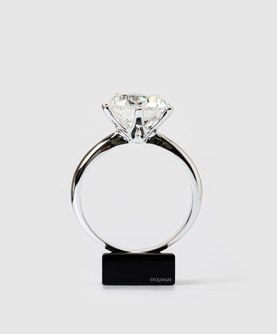Серебристая статуэтка LOVERSIZE с кристаллом