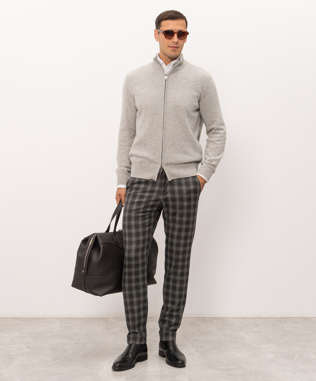 Cashmere&Whiskey Сірий кардиган 50706 зображення 2