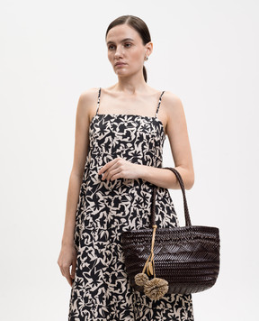 Gianni Chiarini Коричнева шкіряна плетена сумка-тоут Paloma BS11371COMMPLINT