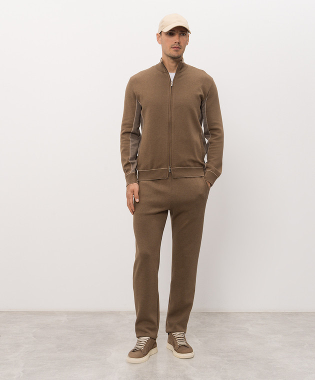Bertolo Cashmere Коричневий спортивний костюм 9026330025859026340025 зображення 2