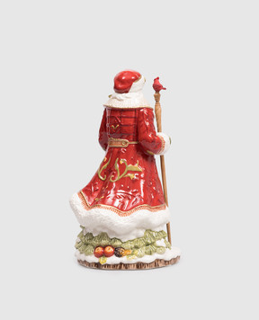 Fitz&Floyd Музична статуетка Poinsettia Santa з кераміки 25013