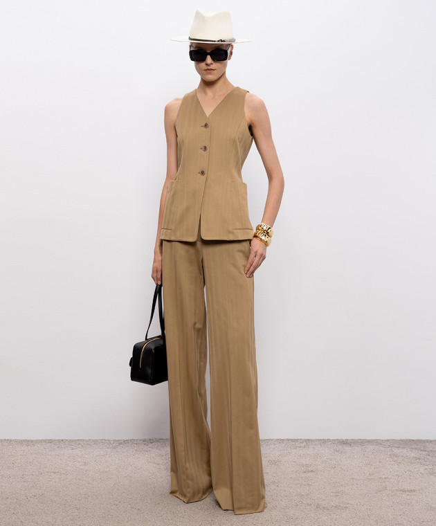 Max Mara Коричневий жилет FALLA MXMFALLA зображення 2