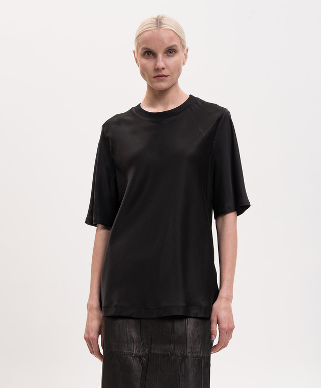 Ami Paris Черная футболка FTP828VI0053 изображение 3