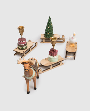 Bloomingville Рождественское керамическое украшение Санки 82062889