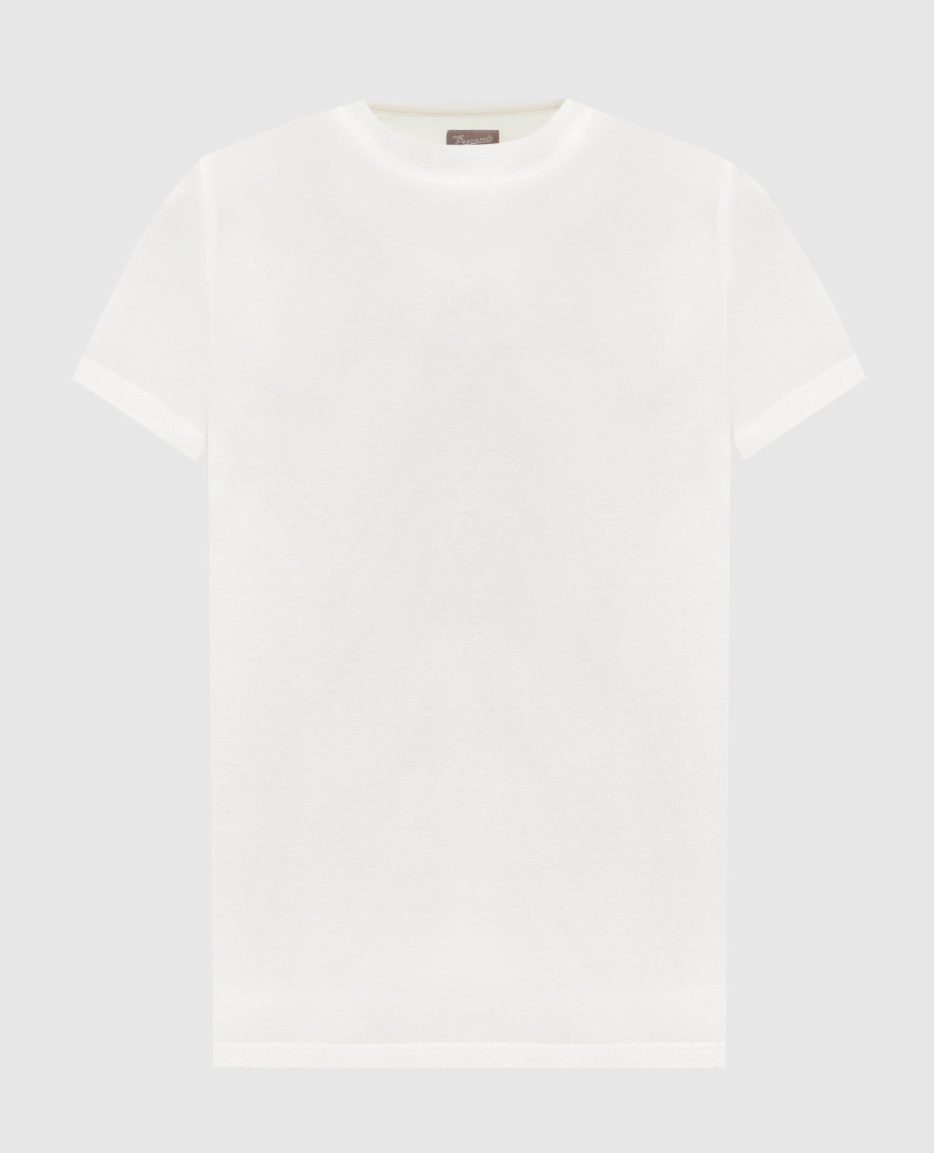 Бежевая футболка Amata из шерсти