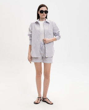 Loulou de Saison Белые шорты LORY в полоску LORY