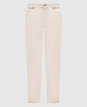 Brett Johnson Бежевые джинсы с логотипом патча SS26P15DFLEECR