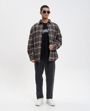 Off-White Чорна футболка з вишивкою логотипа 44MAA120F5J00N