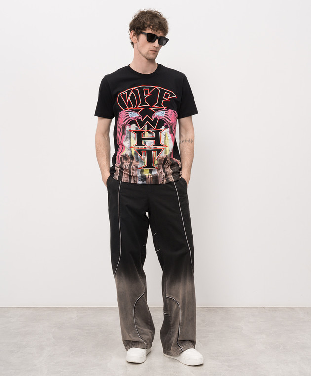 Off-White Чорна футболка Starcity 44MAA027Z26J006 зображення 2