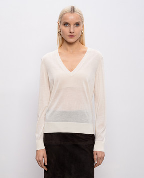 Loulou de Saison Пуловер кольору айворі JULIO з кашеміру JULIOLDS