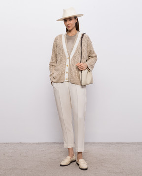 Brunello Cucinelli Сірий топ із шовку M0C59EH500