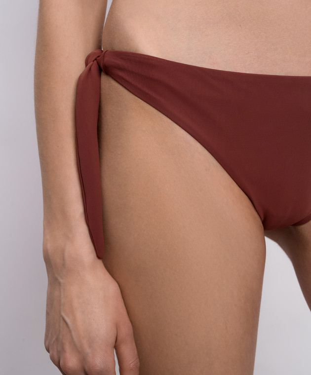 Brunello Cucinelli Коричневі трусики від купальника MQ965VS139 зображення 5