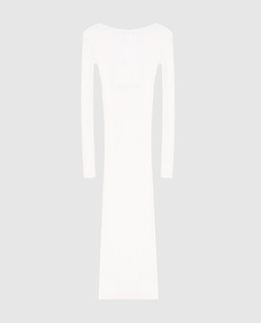 Maison Margiela MM6 Дитяча біла сукня максі з емблемою M60935MM07X