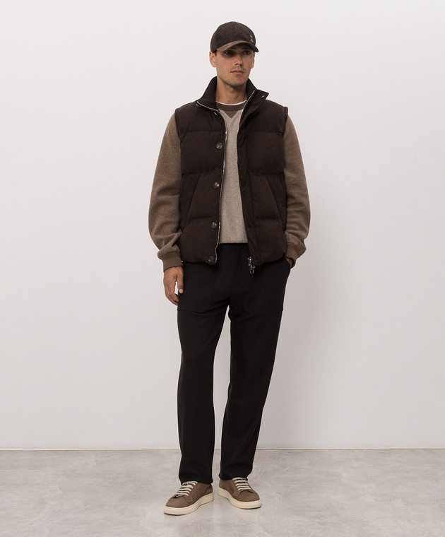 Brett Johnson Коричневі штани з вовни FW26P17LP991CAC зображення 2