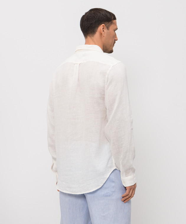 Woolrich Біла сорочка з льону CFWOSI2013MRUT5284 зображення 4