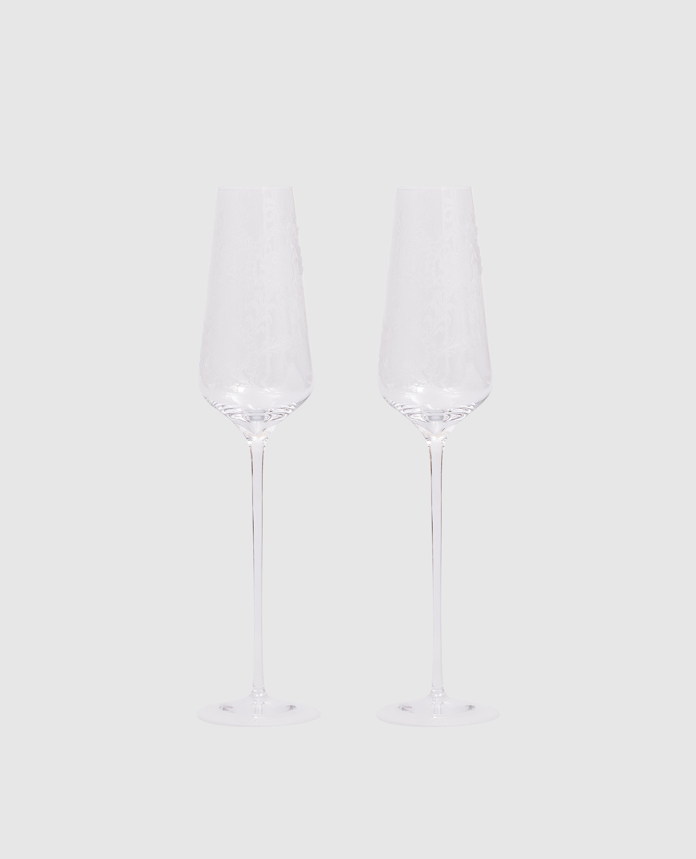 

Набор хрустальных бокалов для игристого вина, Прозрачный, Посуда